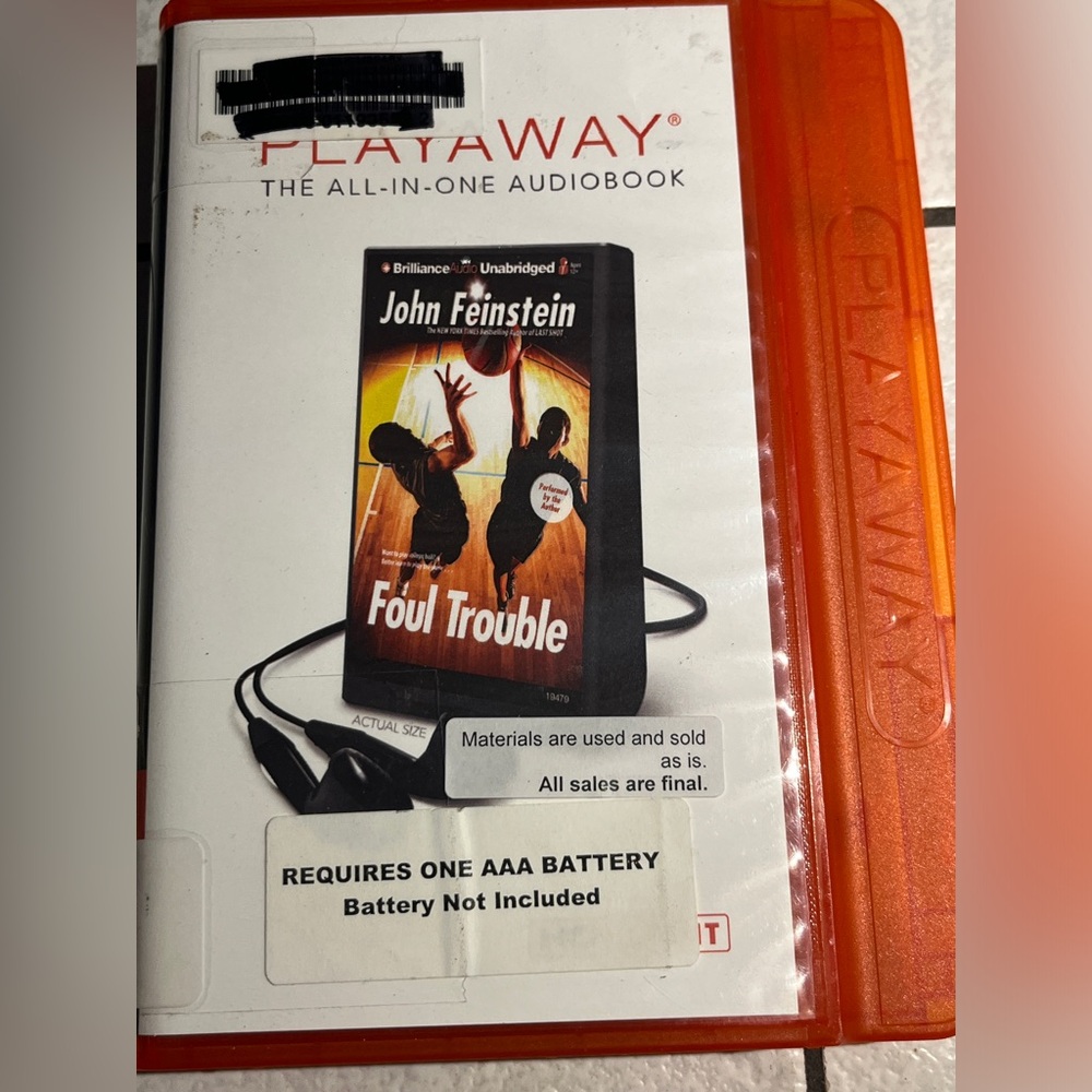John Feinstein Foul Trouble PLAYAWAY The All-In-One Audiobook .